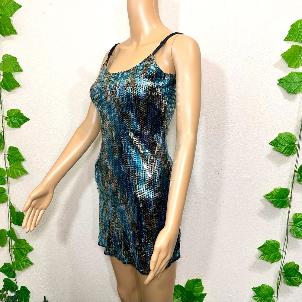 Vintage Mermaid Sequin Party Dress